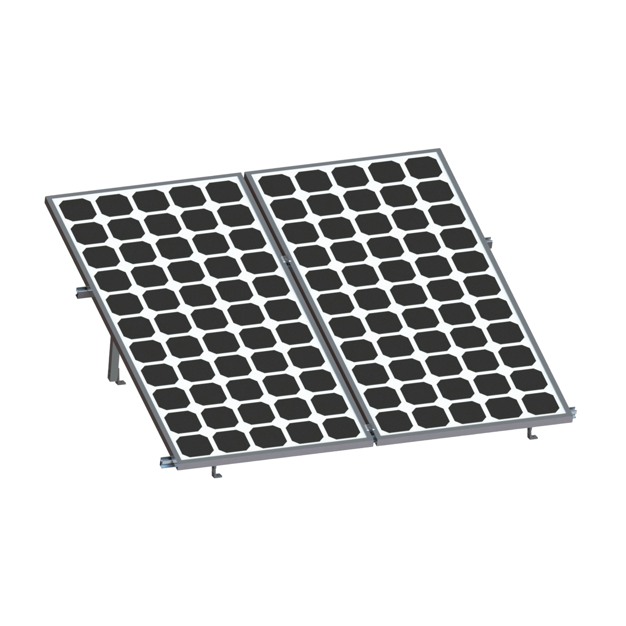 VEKTOR8R2700|Montaje para Panel Solar, Riel "8" de 2700mm para M??dulos con Espesor de 35mm, Velocidad de Viento M?íx. 136km/h